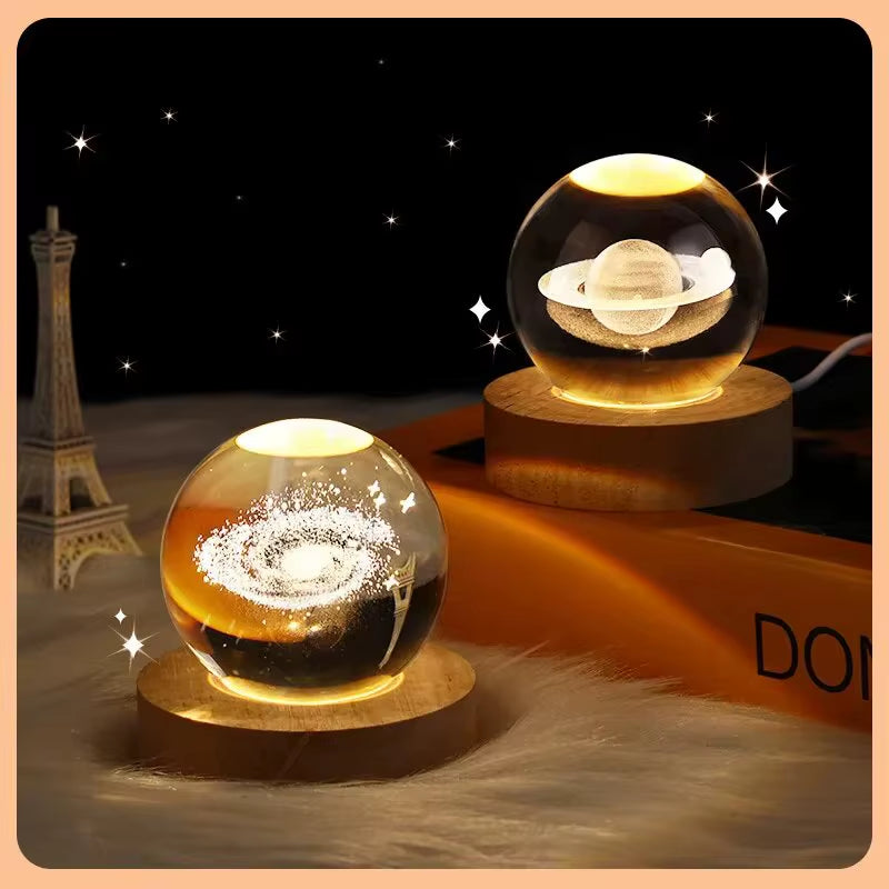 LumiSphere™ 3D Crystal Galaxy Lamp